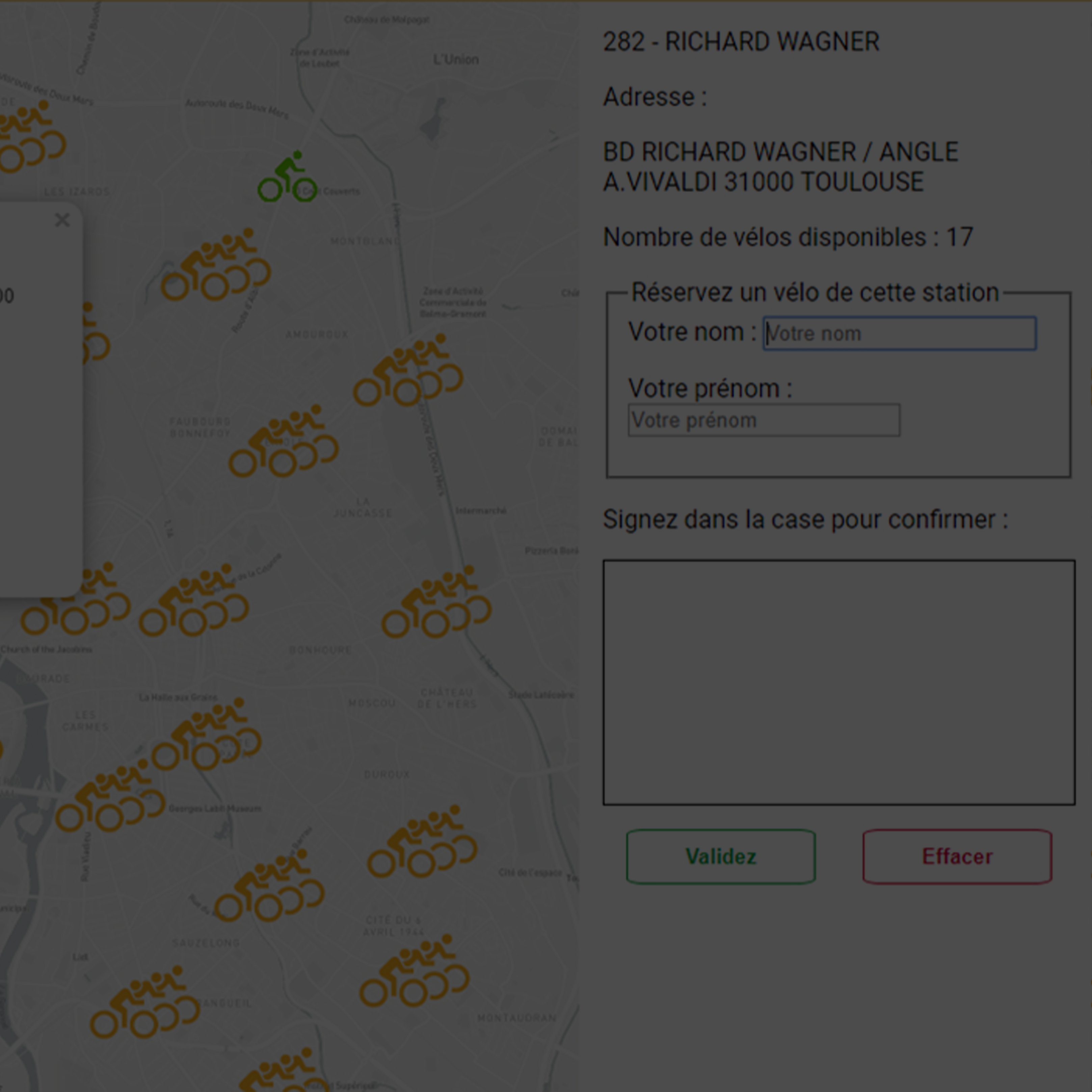 Location de vélos à Toulouse - Validez votre réservation