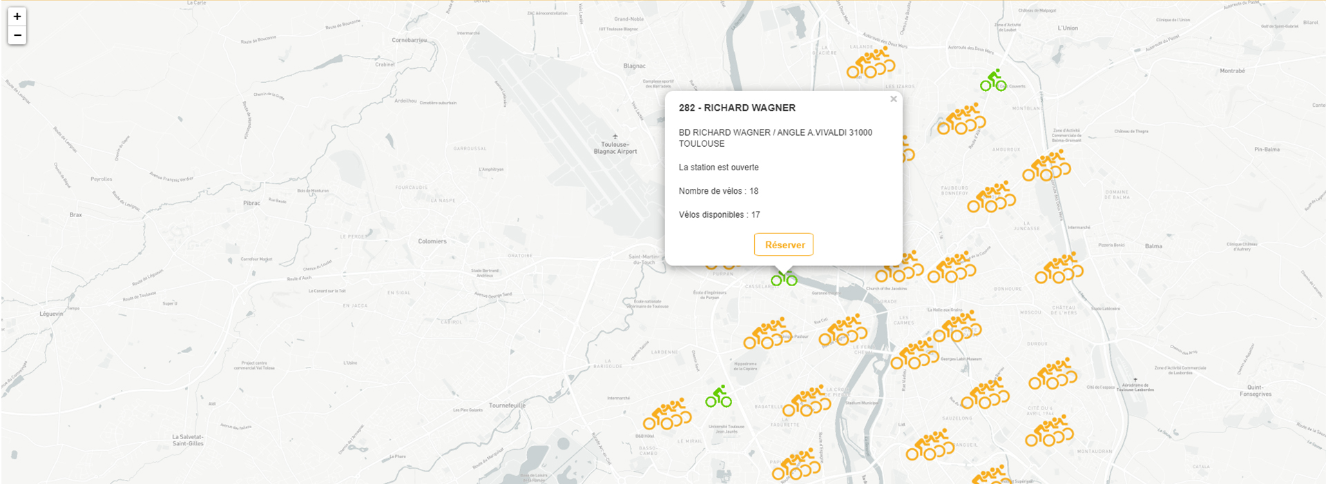 Location de vélos à Toulouse - Choisissez votre station de location